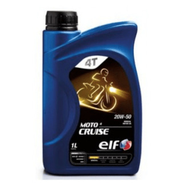 .  ELF MOTO  20W50  4 CRUISE    TECHNO MINERAL   (JASO.API.SL.MA2)   (12B. 1L. 1CL)