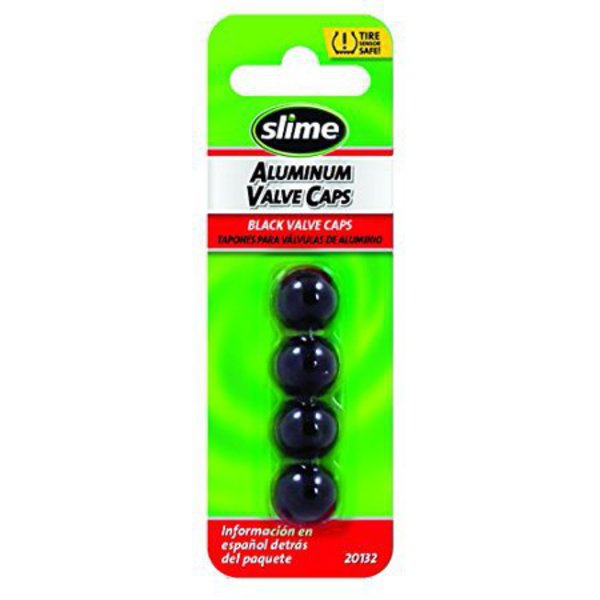 Set De Tapa Valv Aluminio Slime 4 Pc Negra