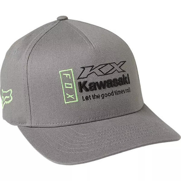 Gorro Jockey Lifestyle Kawasaki Flexfit Gris Fox
