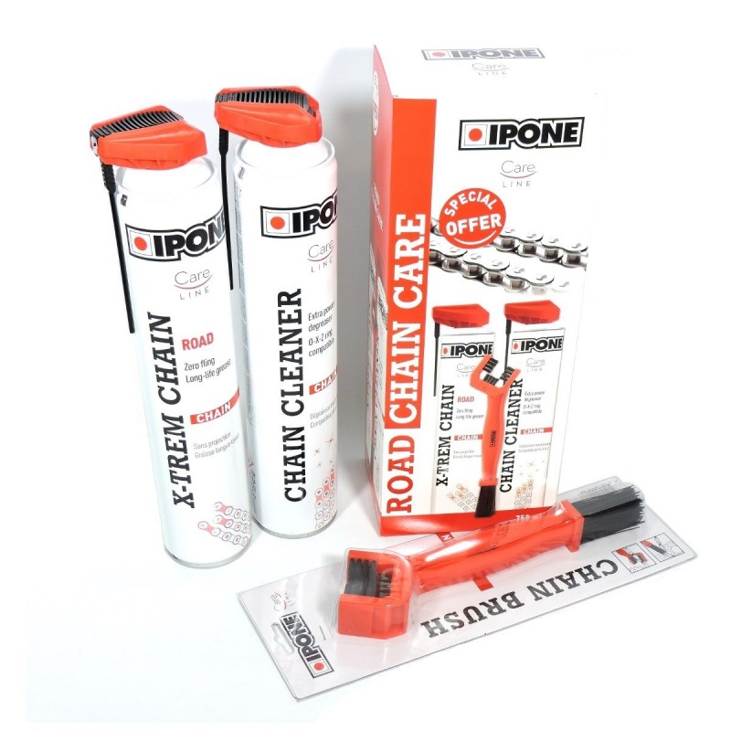 IPONE Kit Lubricante y Limpiador Cadena Ipone