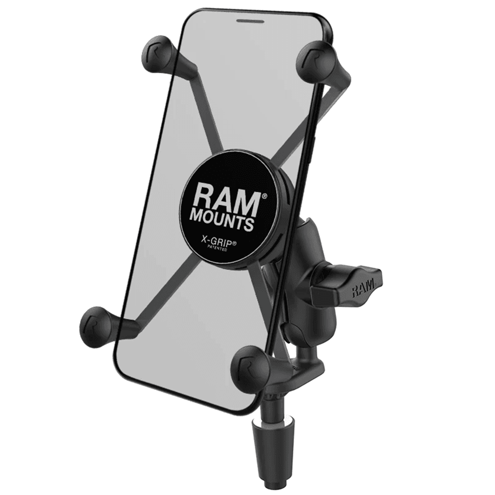 RAM Mounts X-Grip® Soporte de Celular grande con Anclaje Base al Fork Stem