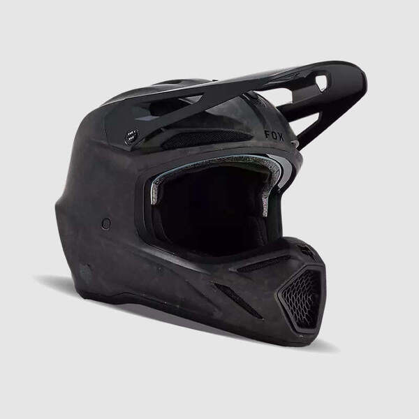 Fox Casco Moto V3 RS Carbon Solid Negro Matte Fox