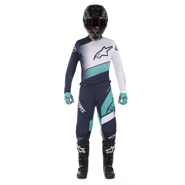 Alpinestars Conjunto Racer Supermatic 2019 Azul Oscuro