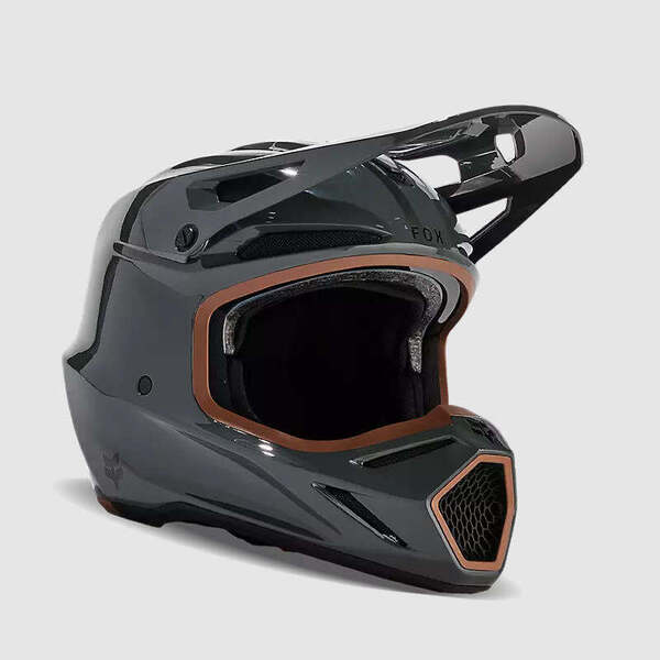 Fox Casco Moto V3 RS Carbon Solid Gris Oscuro Fox
