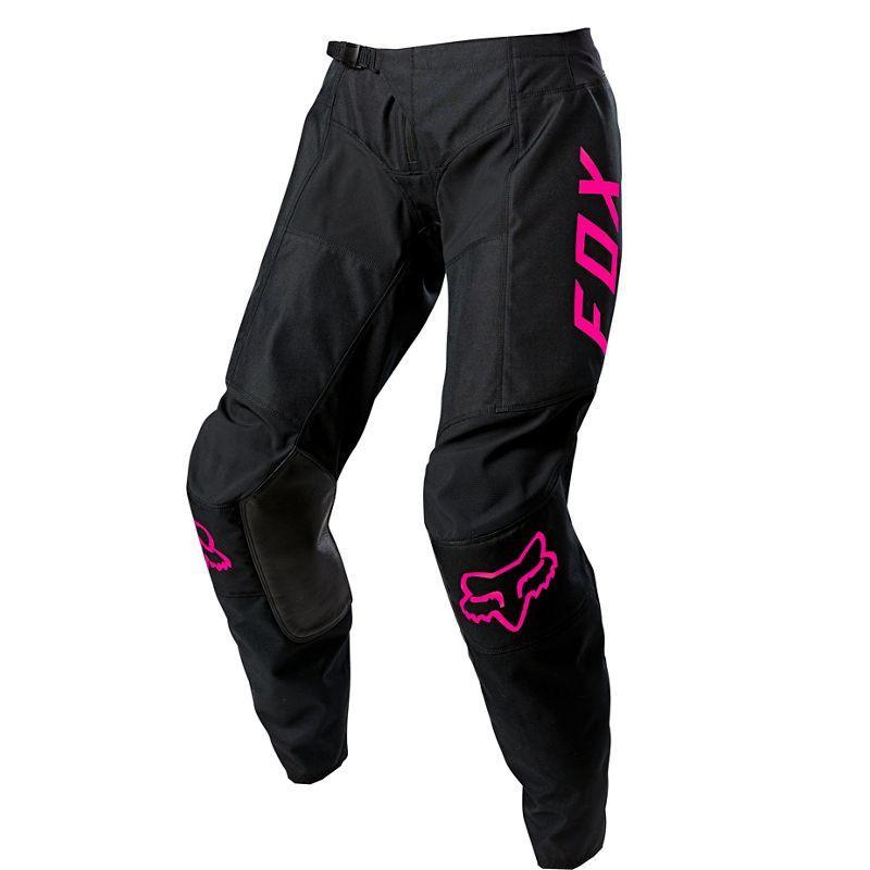 Fox Pantalon Moto Mujer 180 Djet Negro/Rosado Fox