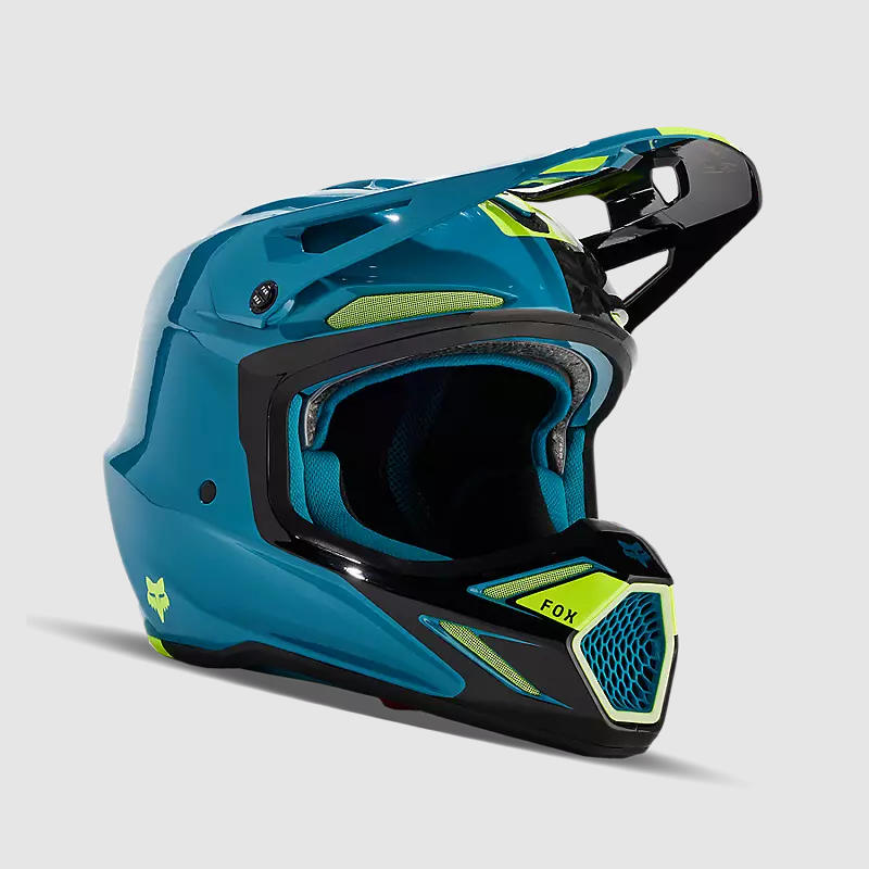 Fox Casco Moto V3 RS Optical Turquesa Fox