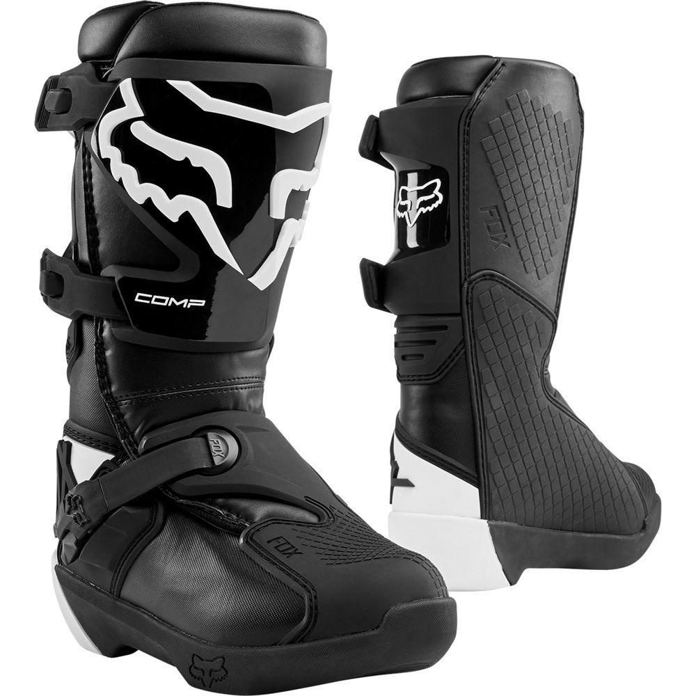 Fox Botas Moto Niño Comp Negro 2020 Fox