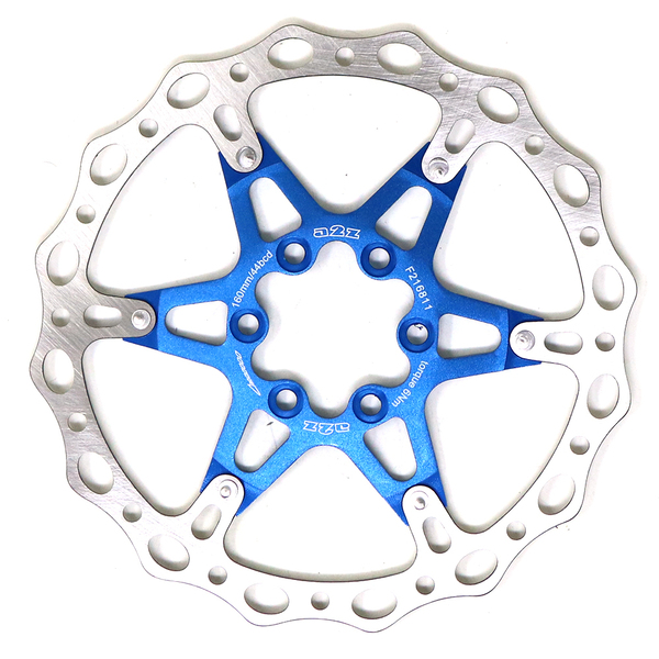 Disco de Freno a2z ATO-160 Oval Flourish Azul