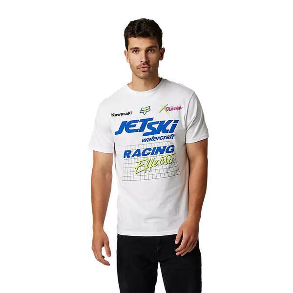 Fox Polera Lifestyle Kawasaki Wet 'N' Wild Blanco Fox