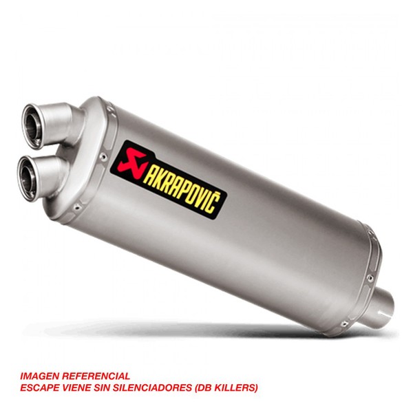 Akrapovic Honda Africa Twin (Slip-on titanio sin silenciadores)