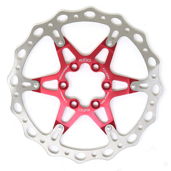 Disco de Freno a2z ATO-160 Oval Flourish Rojo
