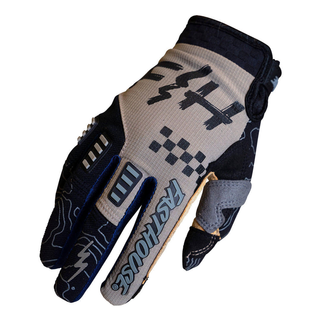 Fasthouse Guantes Off-Road – ambar/Verde ambar/Negro