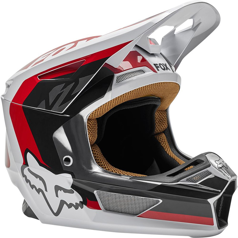 Fox Casco Moto V2 Paddox Rojo