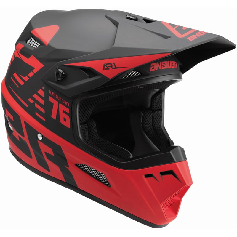 Answer Casco Niño AR1 Bold Black/Answer Red