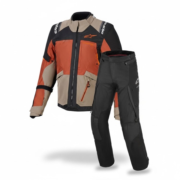 Alpinestars Conjunto Andes V4 Drystar Walnut Rust