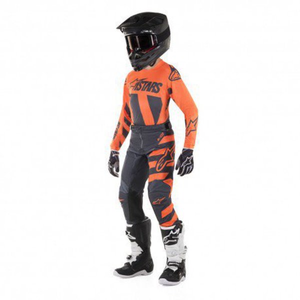 Alpinestars Conjunto Racer Braap 2019 Naranjo/Gris/Blanco