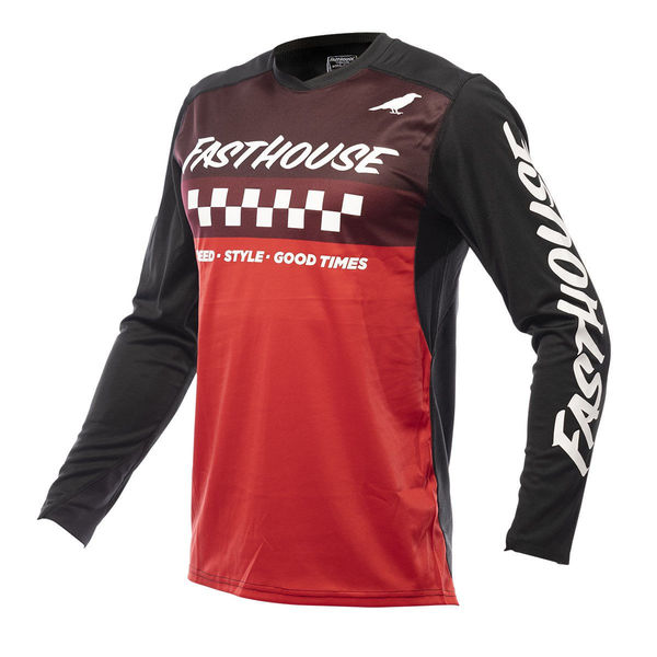 Fasthouse Jersey ELROD Negro/Rojo