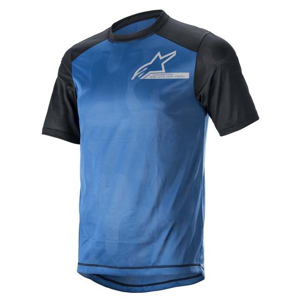 Jersey Alps 4.0 V2 Manga Corta Mid Azul/Negro/Plateado
