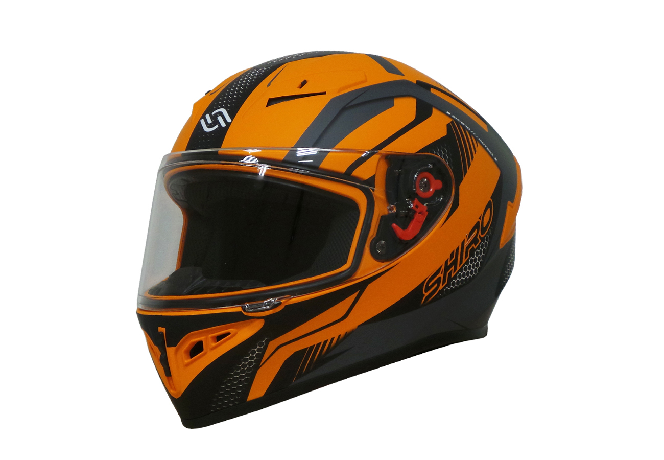 Shiro Helmets Shiro SH-870 Motegi 2 Naranjo Mate