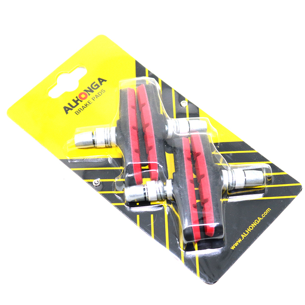 Patín De Freno V-Brake 2 Prs Negro/Rojo Display