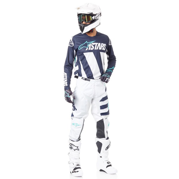 Alpinestars Conjunto Racer Braap 2019 Gris/Azul Oscuro