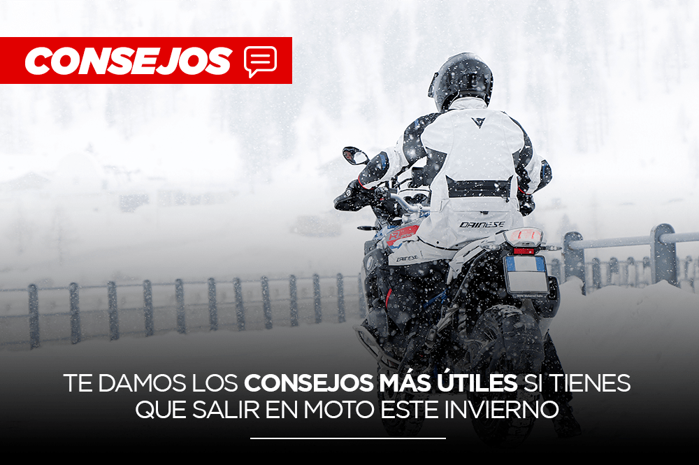 Cinco claves que te ayudarán a enfrentar de manera segura este invierno, arriba de tu motocicleta.