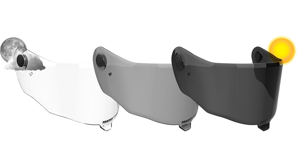 Nueva pantalla fotocromática para cascos de Bell